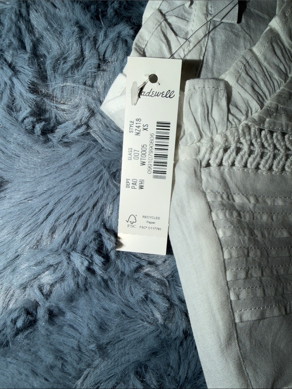 Madewell White Eyelet Button-Front Blouse - Picture 5 of 9